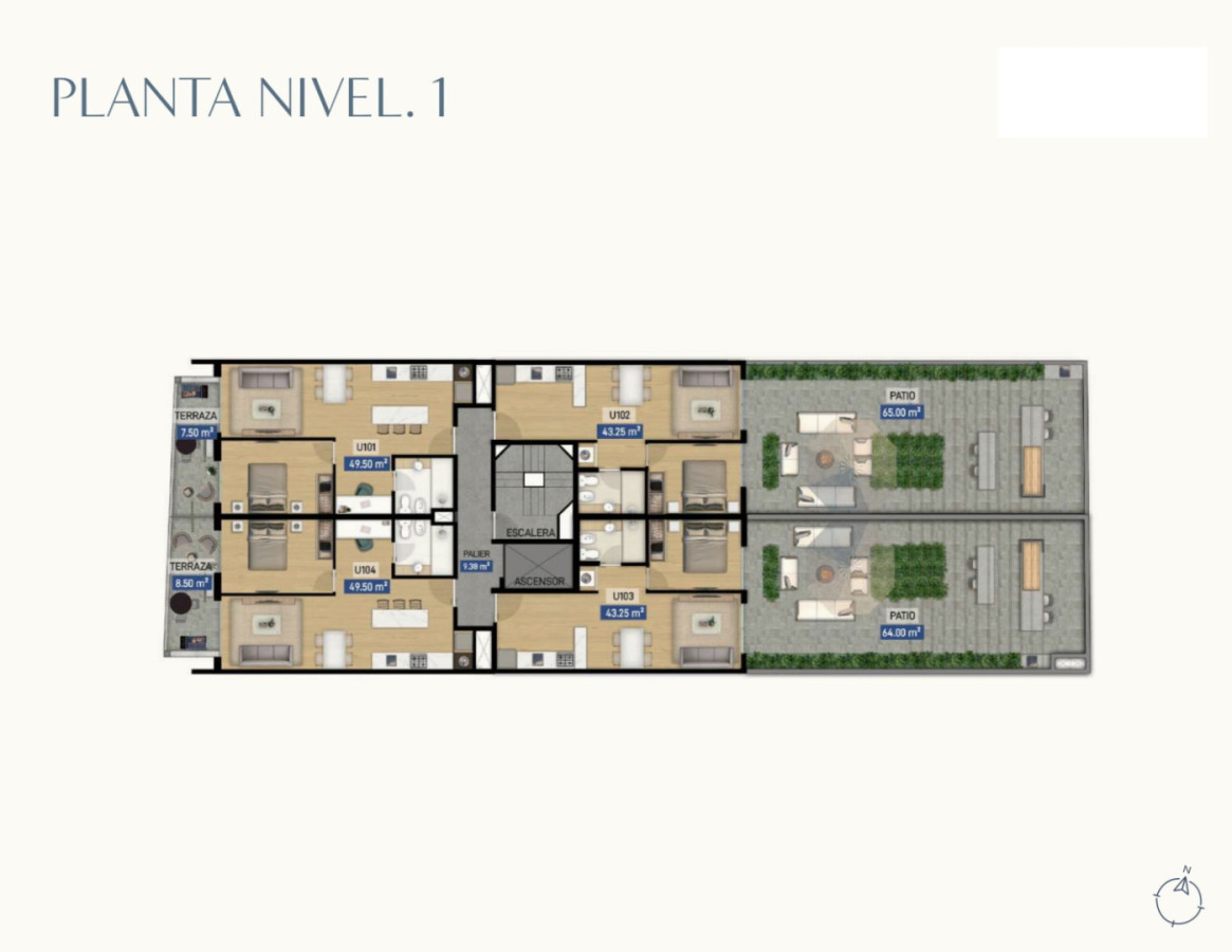Apartamento ID.12923 - Venta Apartamento A Estrenar 1 Dormitorio + Escritorio Centro