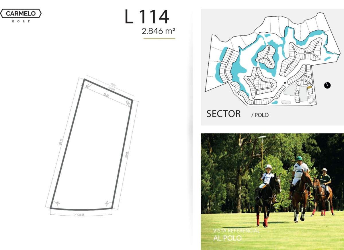 Terreno ID.12881 - Carmelo Golf | Lote de 2.846 m² | 50% OFF por Pago Contado | U$S 10.080