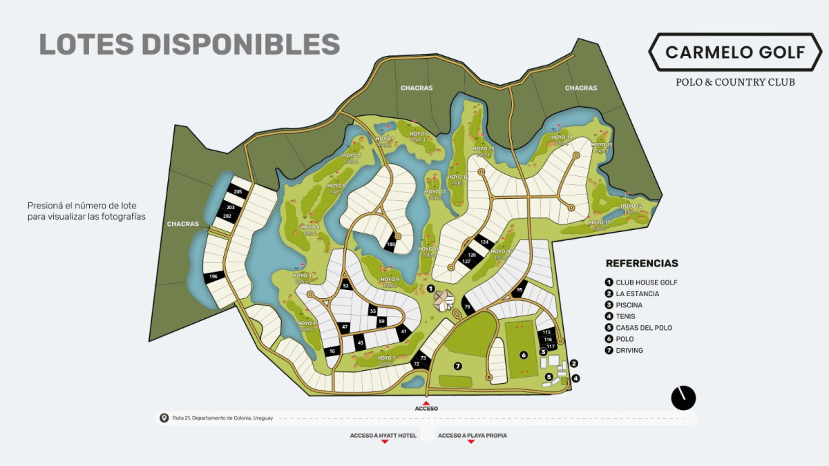 Terreno ID.12881 - Carmelo Golf | Lote de 2.846 m² | 50% OFF por Pago Contado | U$S 10.080