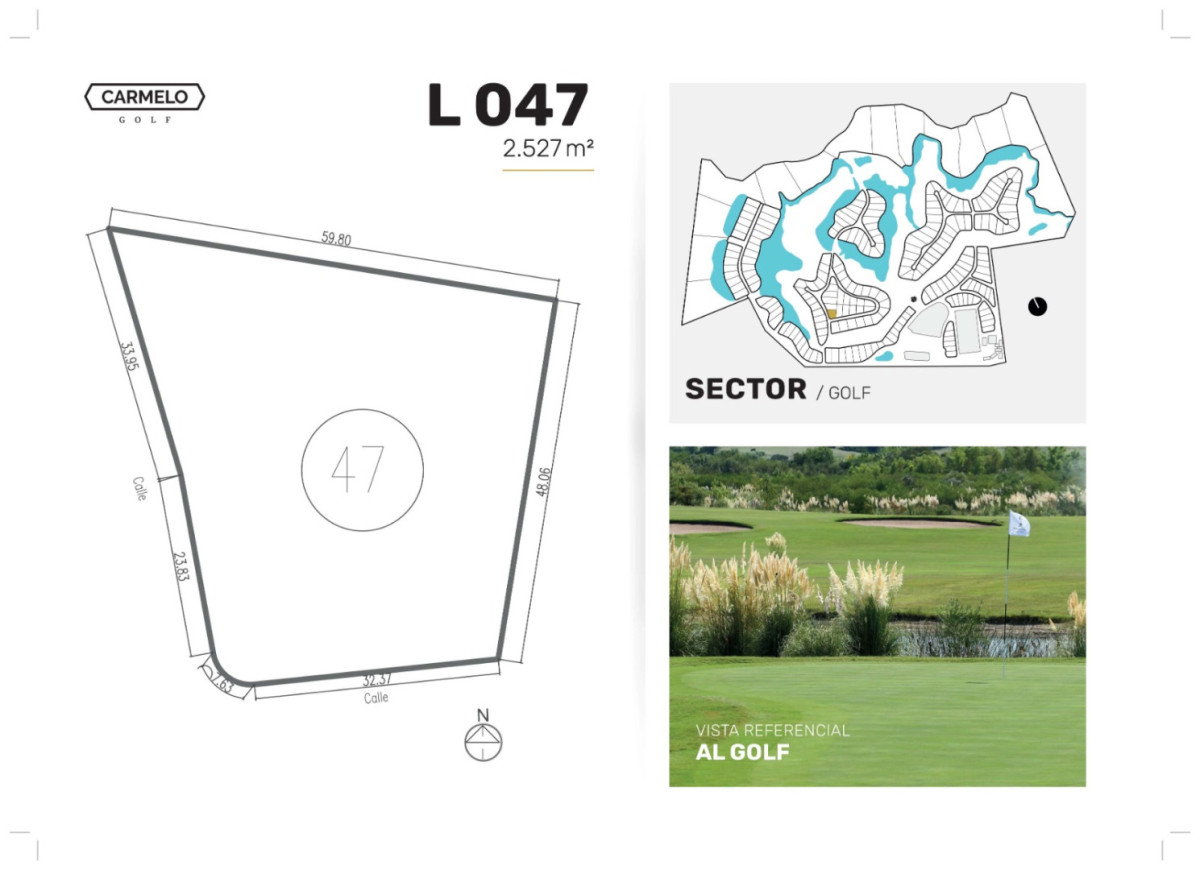 Terreno ID.12882 - Carmelo Golf | Lote de 2.846 m² | 50% OFF por Pago Contado | U$S 8.950