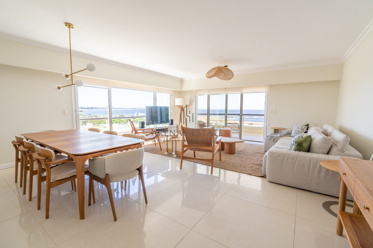 Apartamento ID.3881 - Exclusivo Penthouse en venta en primera linea de la Mansa , Punta del Este