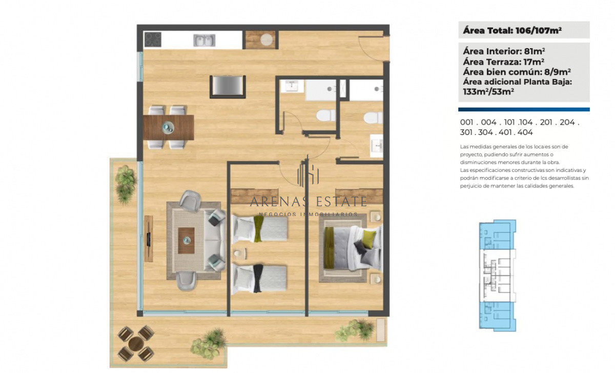 Apartamento ID.1088 - A estrenar Apartamento en venta en Punta del Este 