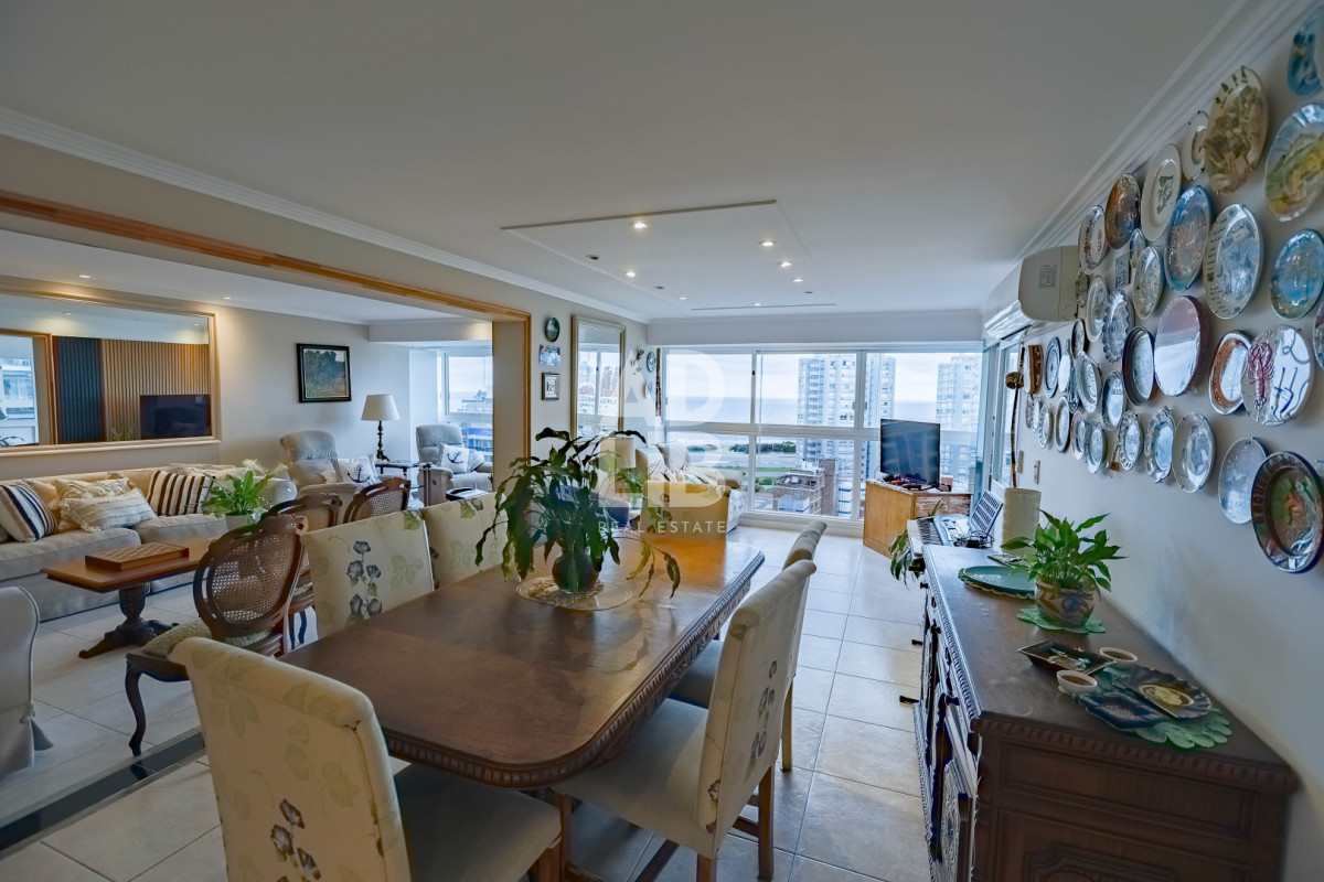 Apartamento ID.469 - Apto de 3 dormitorios unificado en edificio Long Beach! Piso alto con vista al mar