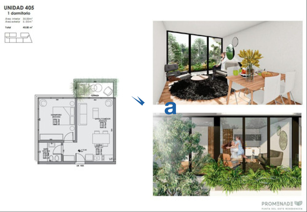 Apartamento ID.21165 - Edificio Promenade 1 2 Y 3 Dormitorios En Punta Del Este