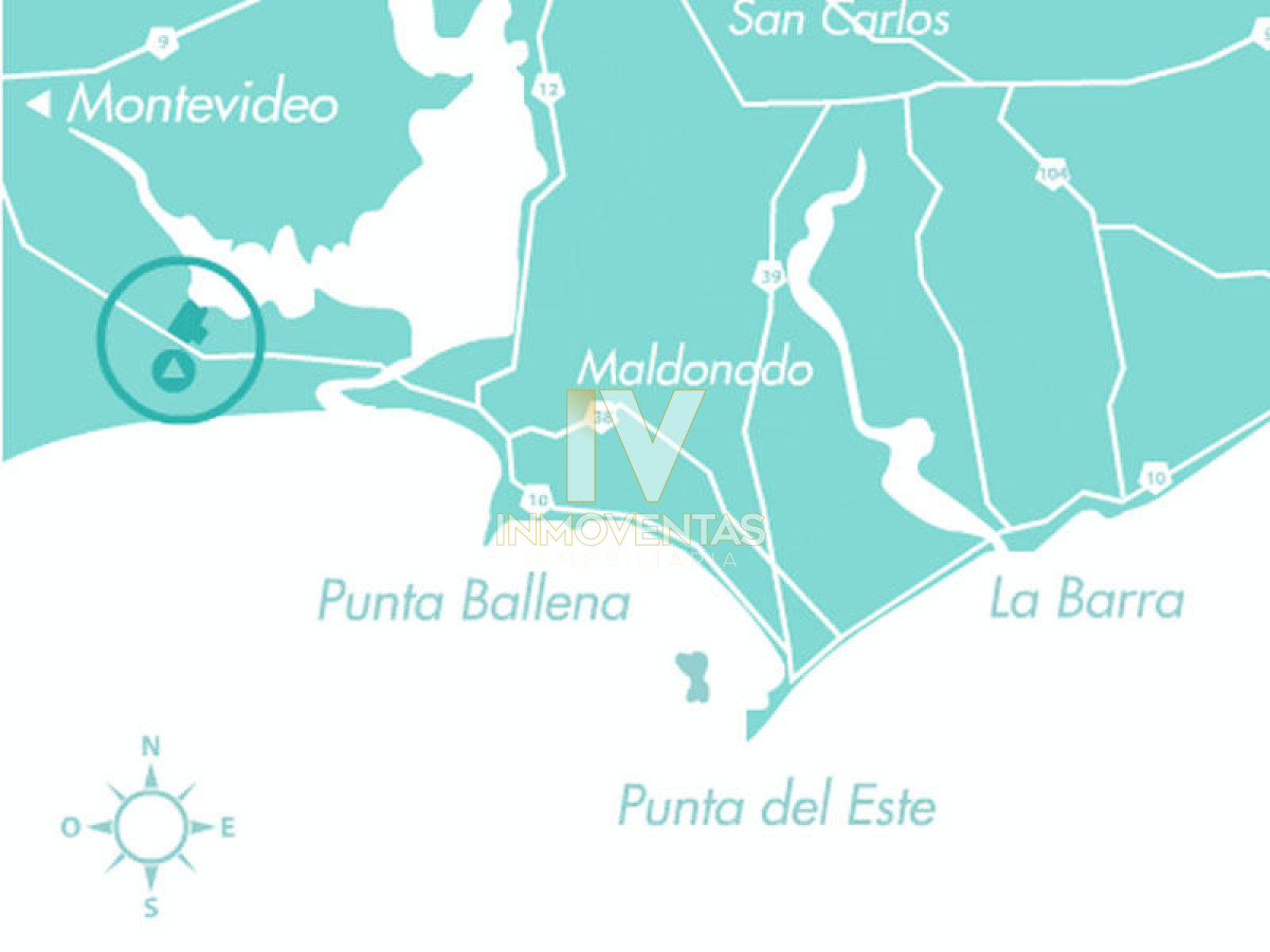 Terreno ID.1583 - 50 metros de costa, acepta financiacion sin interes, venta, chacra, Punta del Este, Uruguay, LAGUNA DE LOS CISNES