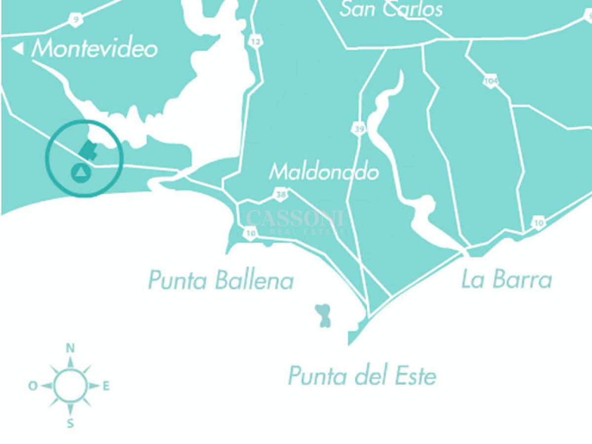 Terreno ID.3823 - 50 metros de costa, acepta financiacion, venta, chacra, Punta del Este, Uruguay, LAGUNA DE LOS CISNES