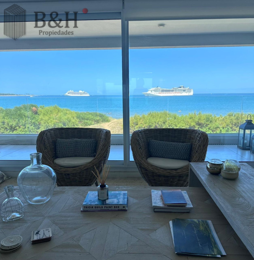EXCELENTE APARTAMENTO A LA VENTA CON TODA LA VISTA AL MAR PLAYA MANSA 3 DORMITORIOS - BYH7226A