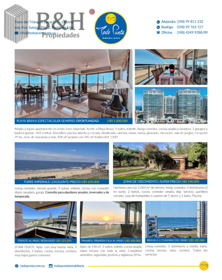 Apartamento ID.4955 - Venta apartamento, 2 terrazas (1 con parrillero propio)