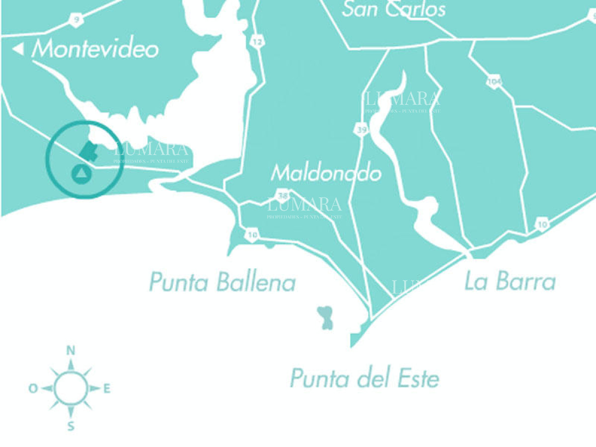 Terreno ID.3011 - 50 metros de costa, acepta financiacion, venta, chacra, Punta del Este, Uruguay, LAGUNA DE LOS CISNES