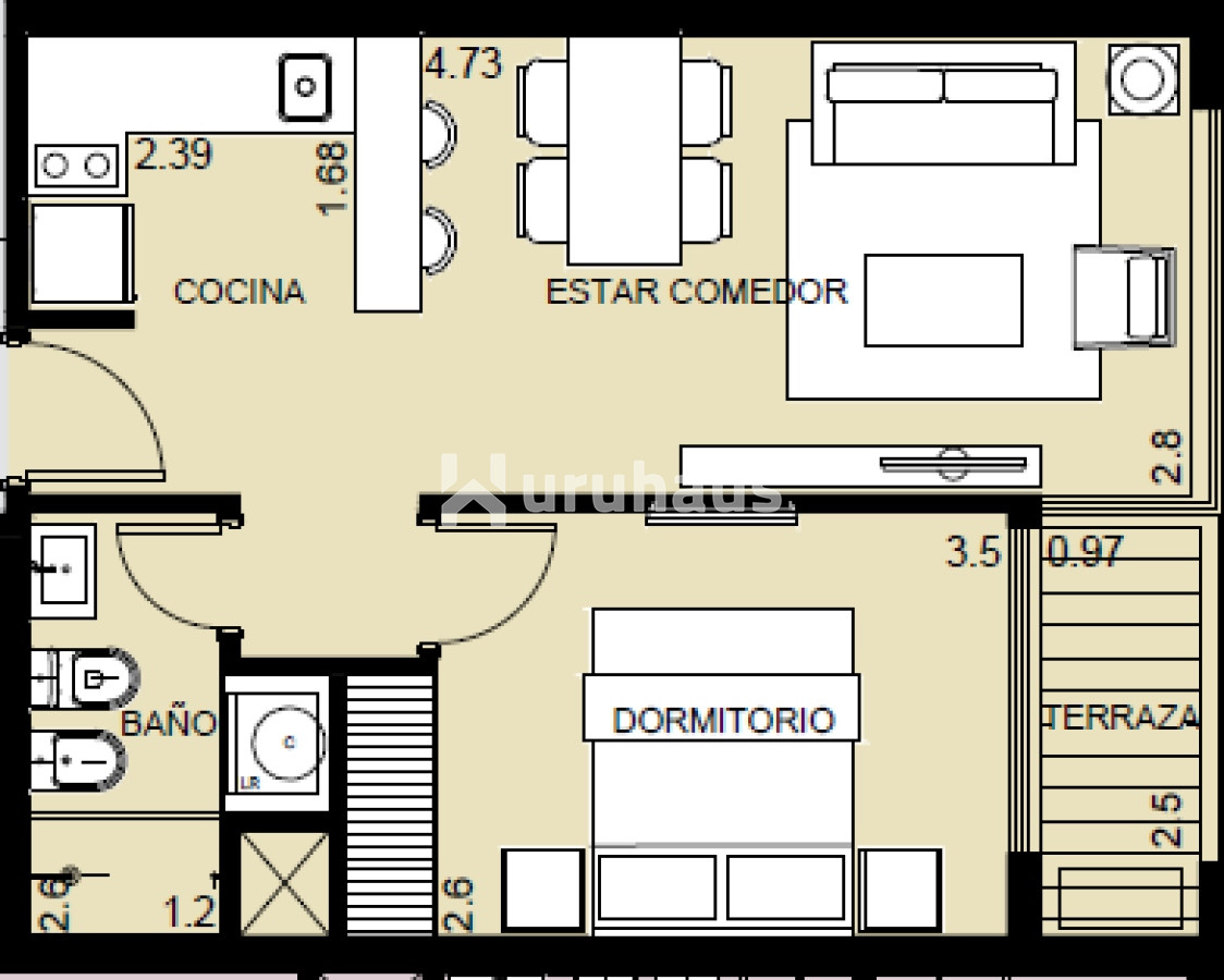 DEPARTAMENTO A ESTRENAR 1 DORMITORIO PUNTA DEL ESTE