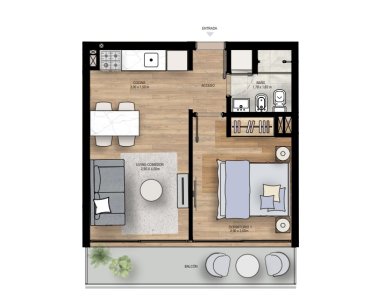 VENTA APARTAMENTO UN DORMITORIO PUNTA DEL ESTE EDIFICIO JARDIM PAULISTA