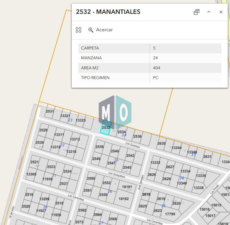 Terreno ID.1210 - Terreno en venta Manantiales - Los Guaviyu
