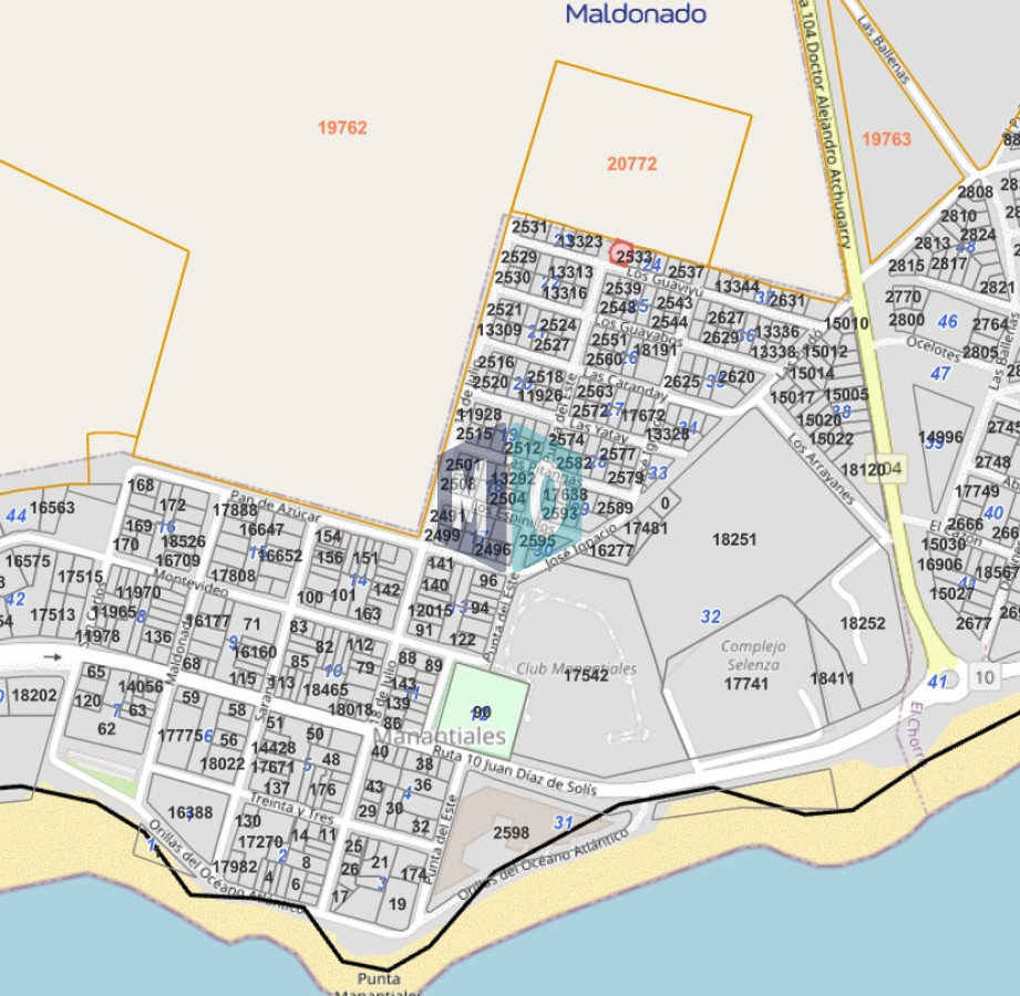 Terreno ID.1210 - Terreno en venta Manantiales - Los Guaviyu