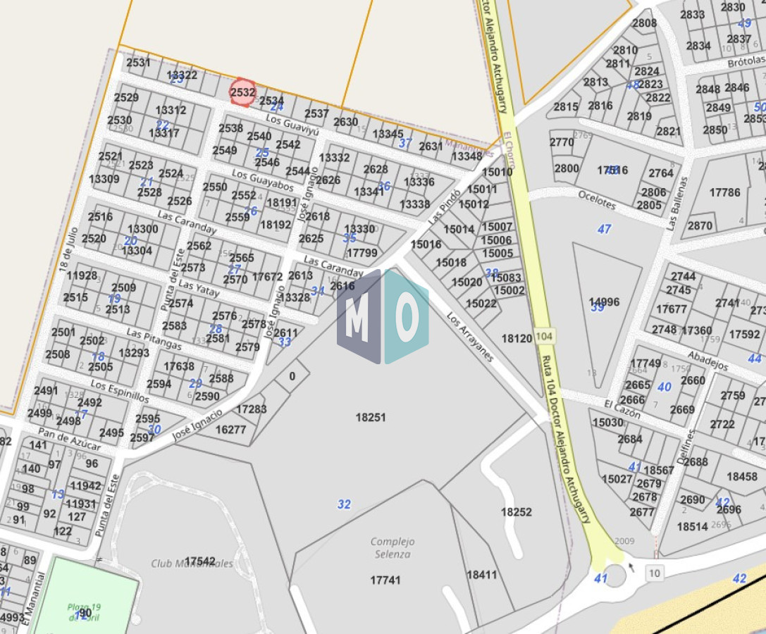 Terreno ID.1210 - Terreno en venta Manantiales - Los Guaviyu