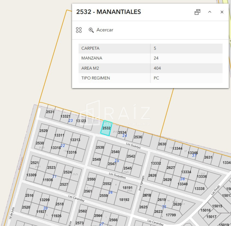 Terreno ID.12294 - VENTA TERRENO MANANTIALES 404M