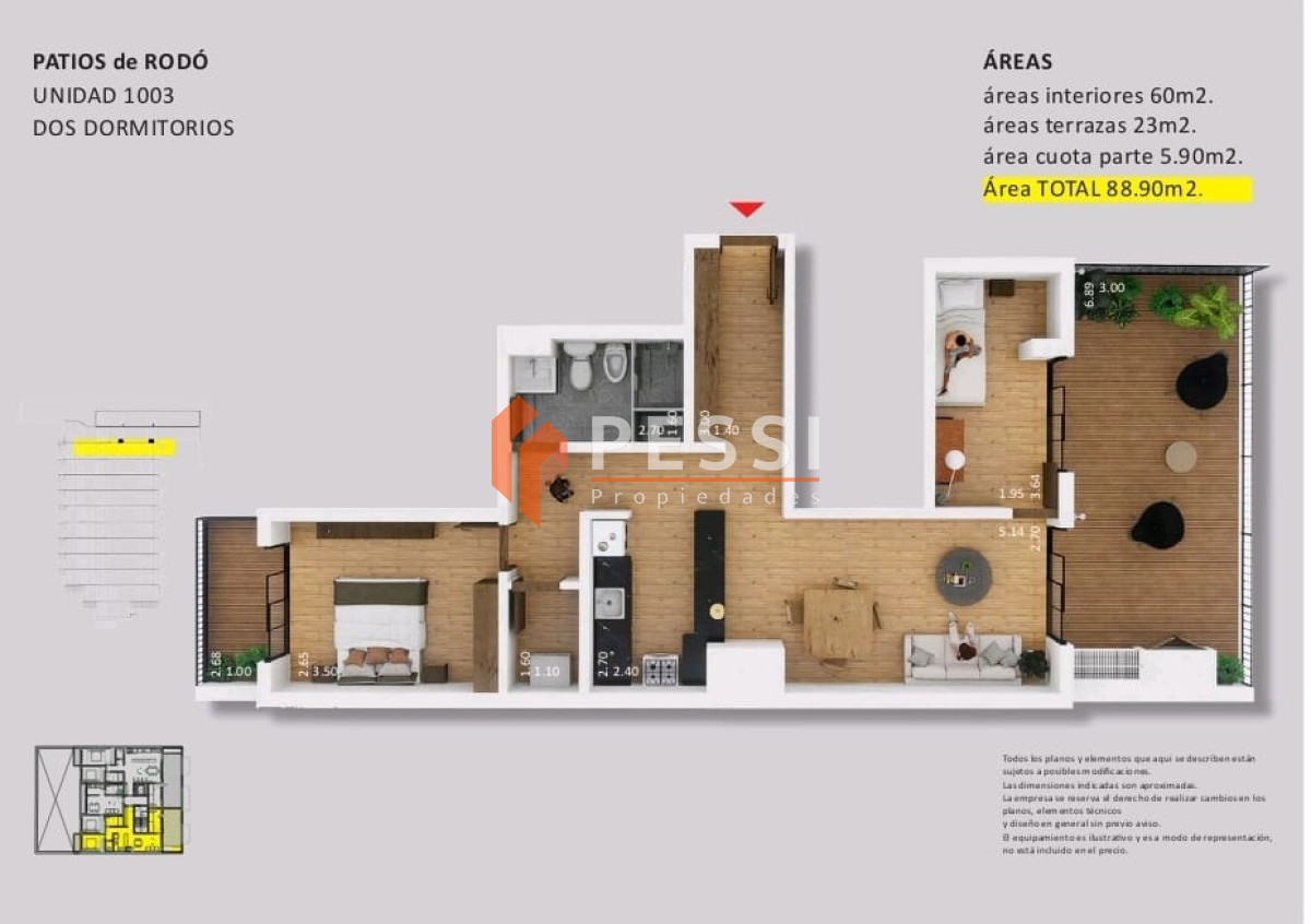Apartamento ID.2492/Venta-apartamento-2-dormitorios-en-Cordón,-entrega-diciembre-2026 - Venta apartamento 2 dormitorios en Cordón, entrega diciembre 2026