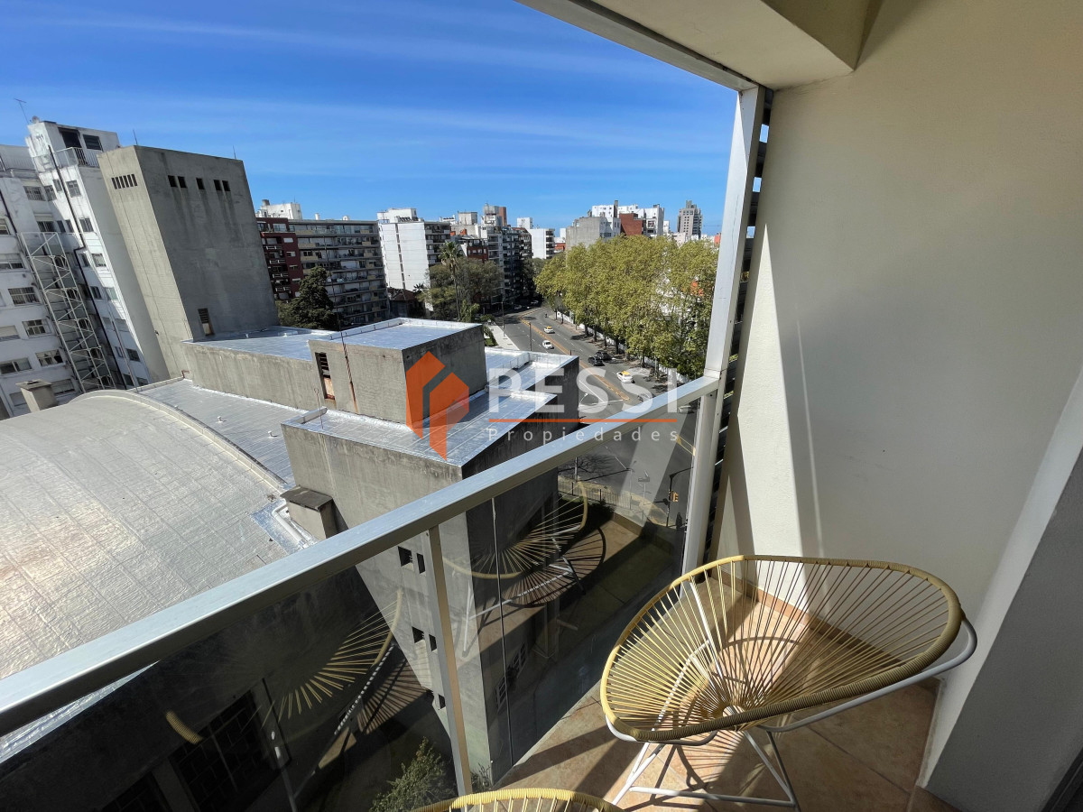 Apartamento ID.2486/Alquiler-apartamento-1-dormitorio-con-balcón-y-garage-en-Pocitos - Alquiler apartamento 1 dormitorio con balcón y garage en Pocitos