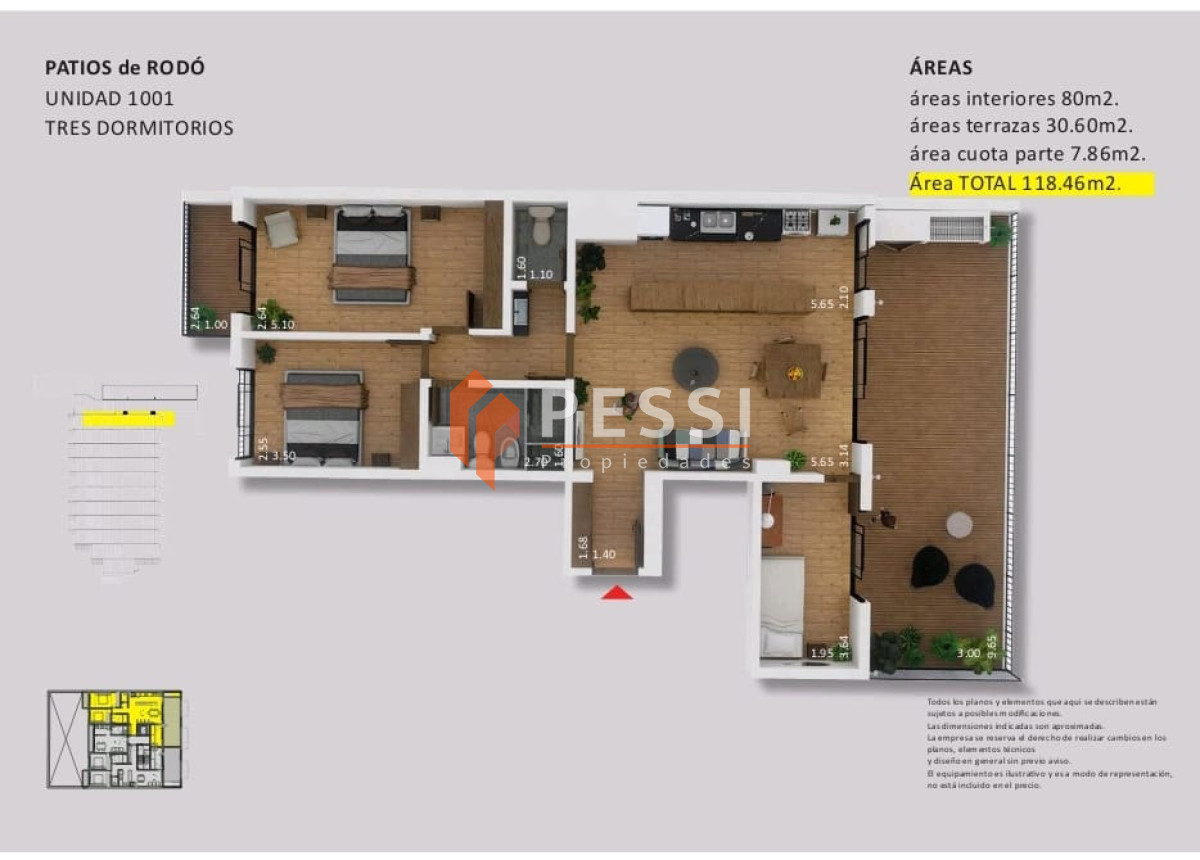 Apartamento ID.2490/Venta-apartamento-3-dormitorios-y-cochera-en-Cordón,-entrega-diciembre-2026 - Venta apartamento 3 dormitorios y cochera en Cordón, entrega diciembre 2026