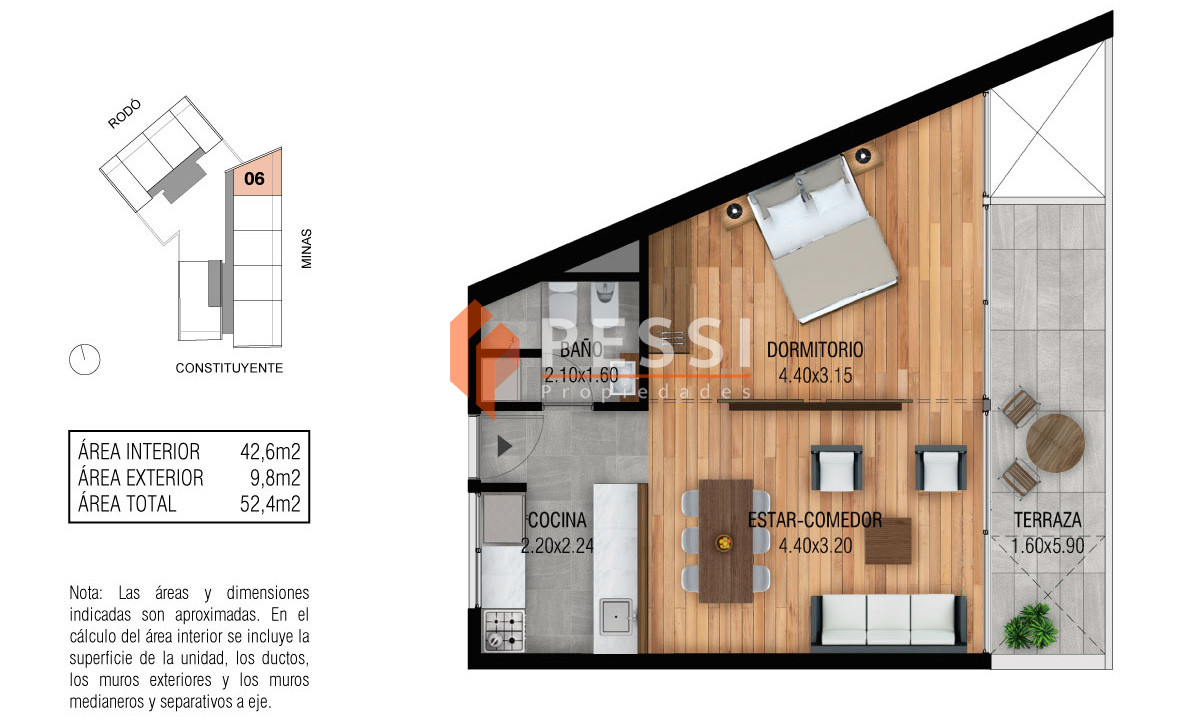 Apartamento ID.2374 - Venta apartamento 1 dormitorio a estrenar en Cordon