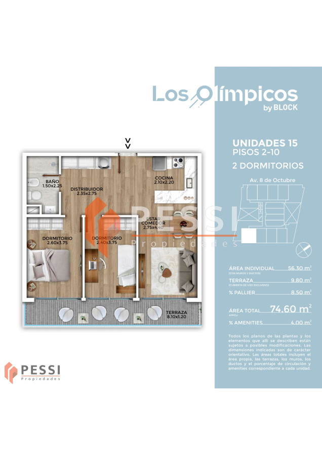 Apartamento ID.2429 - Venta apartamento 2 dormitorios