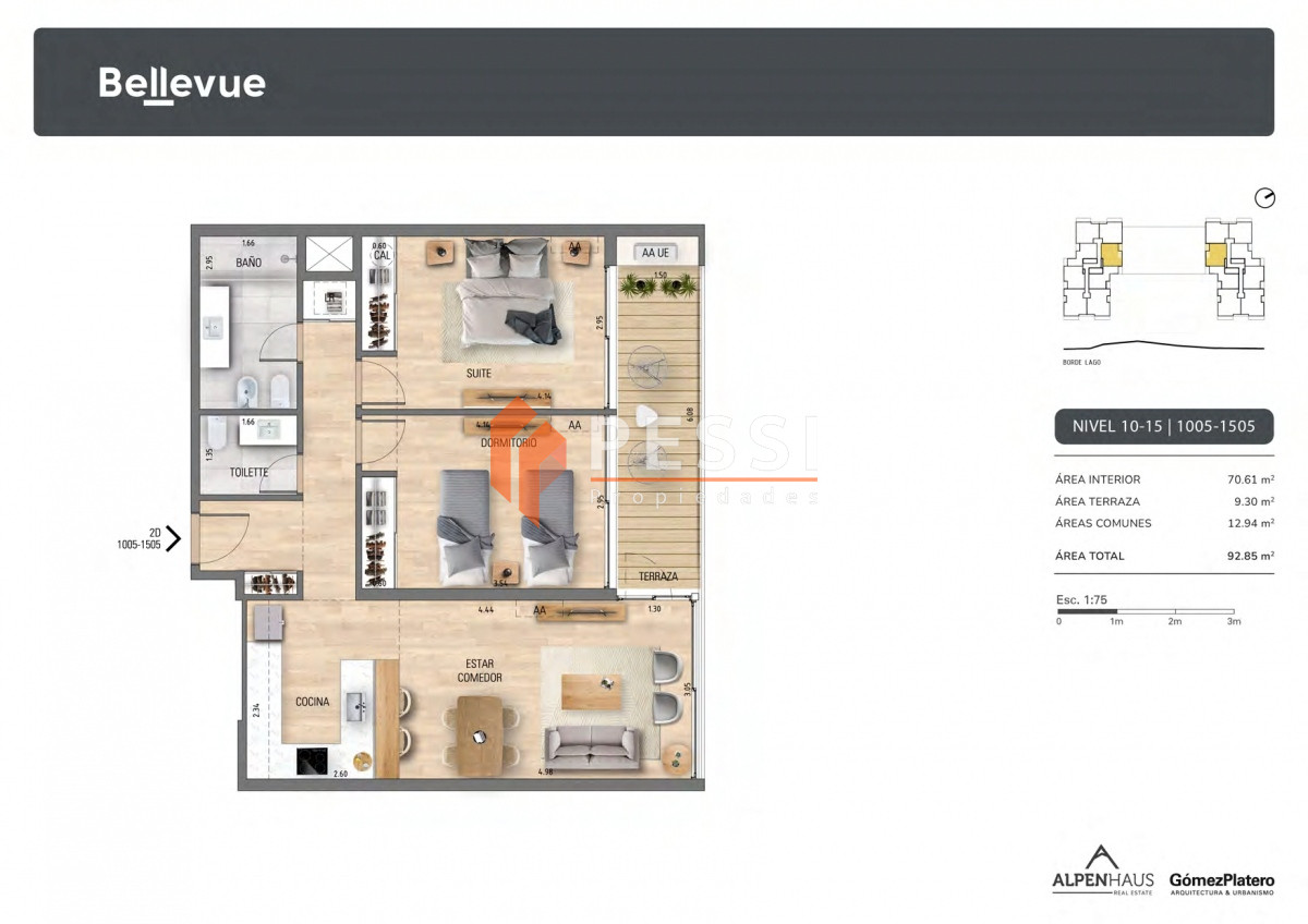 Apartamento ID.2285/Venta-apartamento-2-dormitorios-en-construcción-en-Carrasco - Venta apartamento 2 dormitorios en construcción en Carrasco