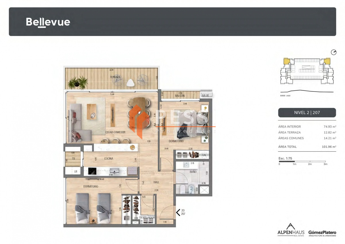 Apartamento ID.2284/Venta-apartamento-en-construcción-de-2-dormitorios-en-Carrasco - Venta apartamento en construcción de 2 dormitorios en Carrasco