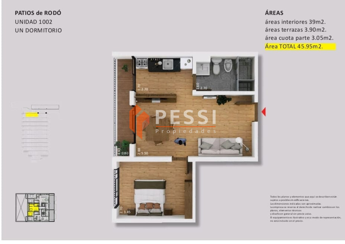 Apartamento ID.2491/Venta-apartamento-1-dormitorio-en-Cordón,-entrega-diciembre-2026 - Venta apartamento 1 dormitorio en Cordón, entrega diciembre 2026