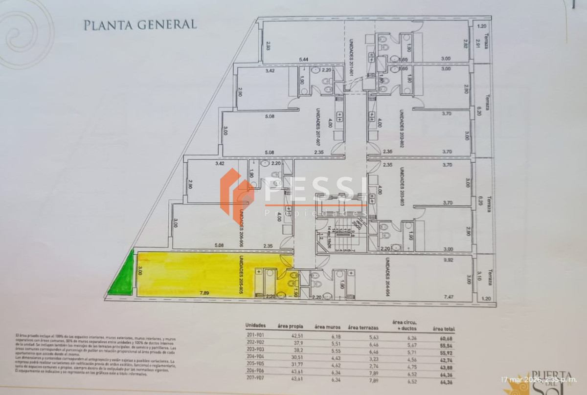 Apartamento ID.1432 - Venta monoambiente con terraza y garage en Pocitos