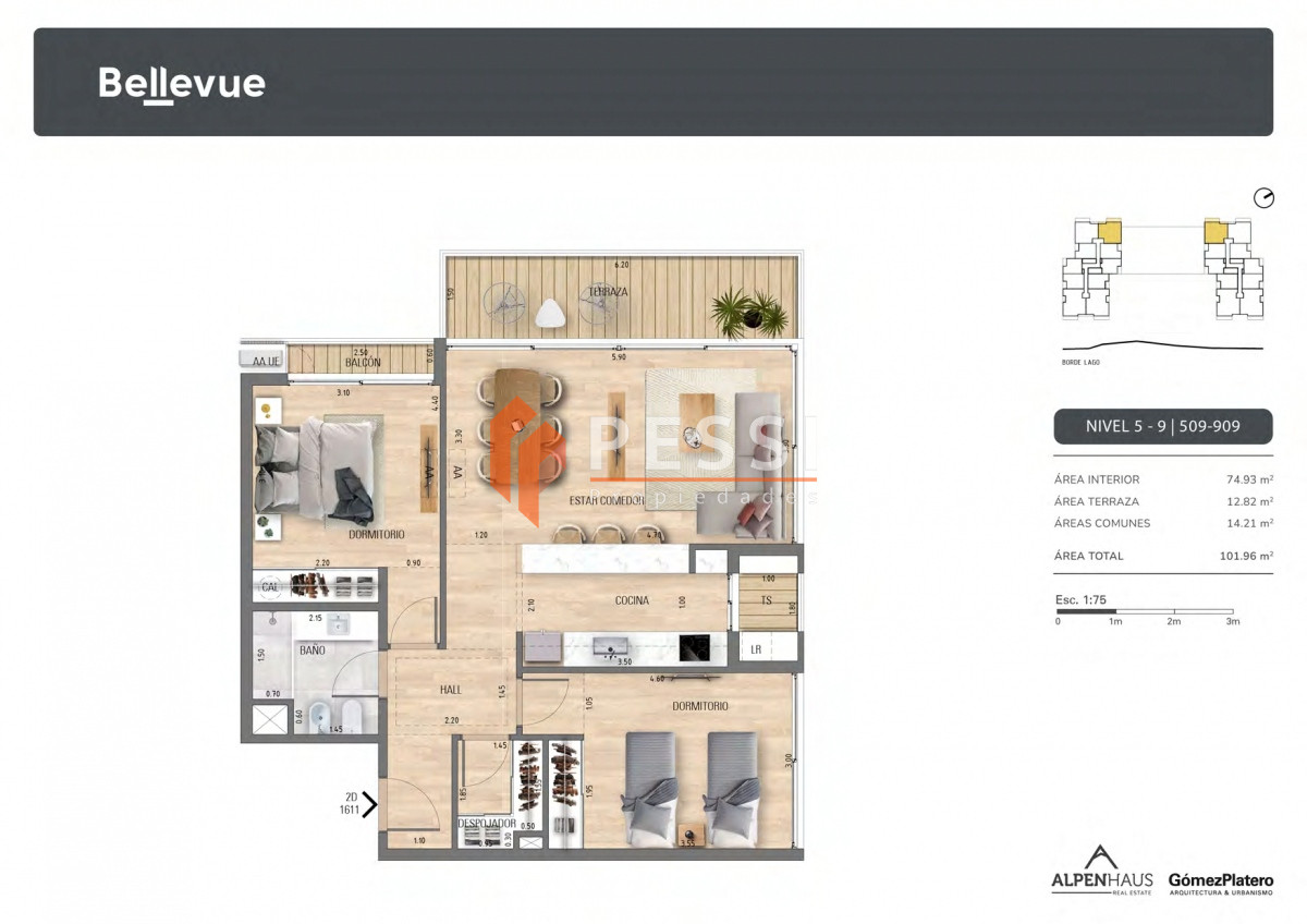 Apartamento ID.2286/Venta-apartamento-2-dormitorios-en-construcción-en-Carrasco - Venta apartamento 2 dormitorios en construcción en Carrasco