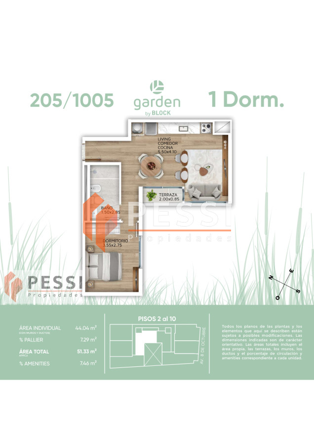Apartamento ID.2116 - Venta apartamento 1 dormitorio 