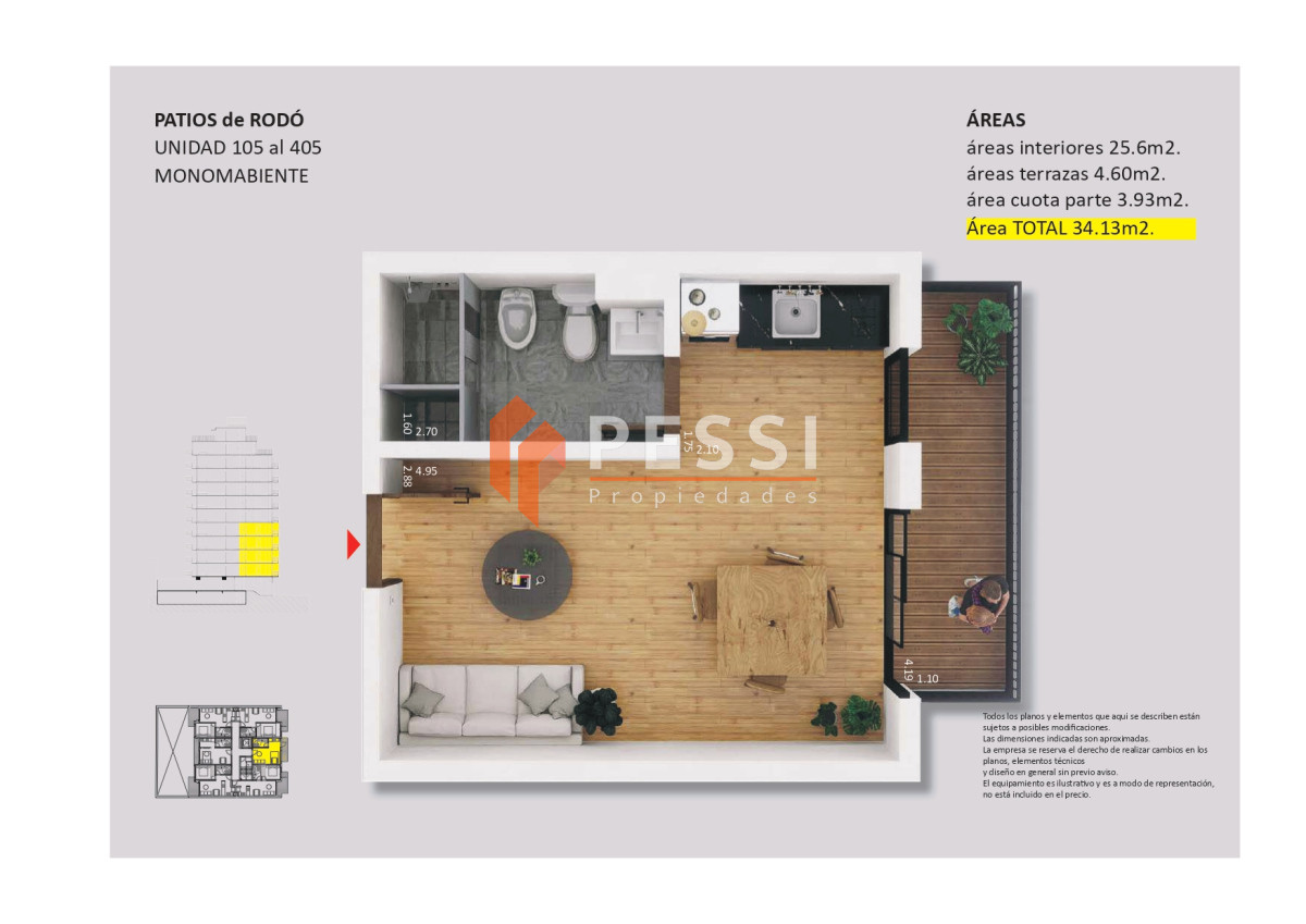 Apartamento ID.2431 - Venta monoambiente en Cordón 