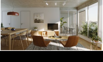 Venta apartamento 1 dormitorio con terraza en construcción en Tres Cruces