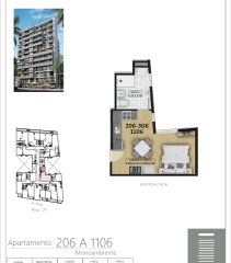 Venta monoambiente a estrenar