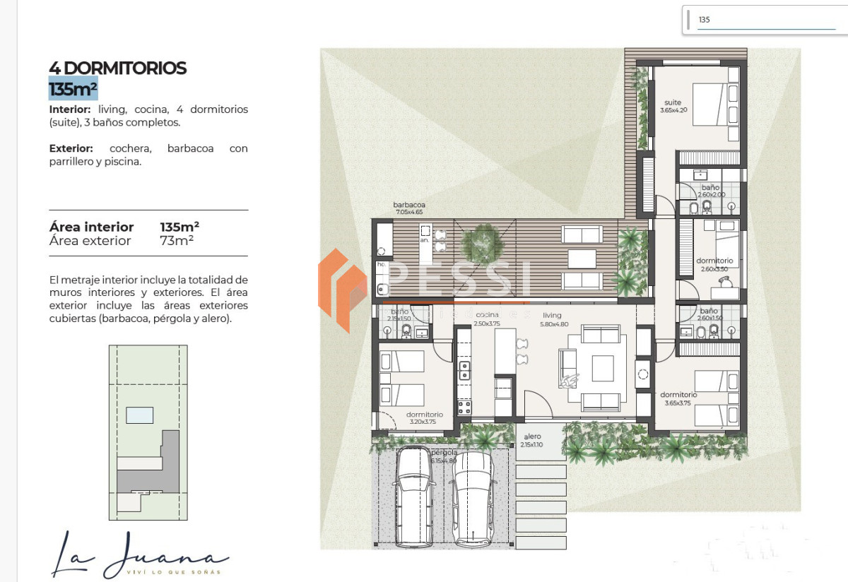 Casa ID.2482/Venta-casa-4-dormitorios,-3-baños-y-piscina-en-La-Juana - Venta casa 4 dormitorios, 3 baños y piscina en La Juana