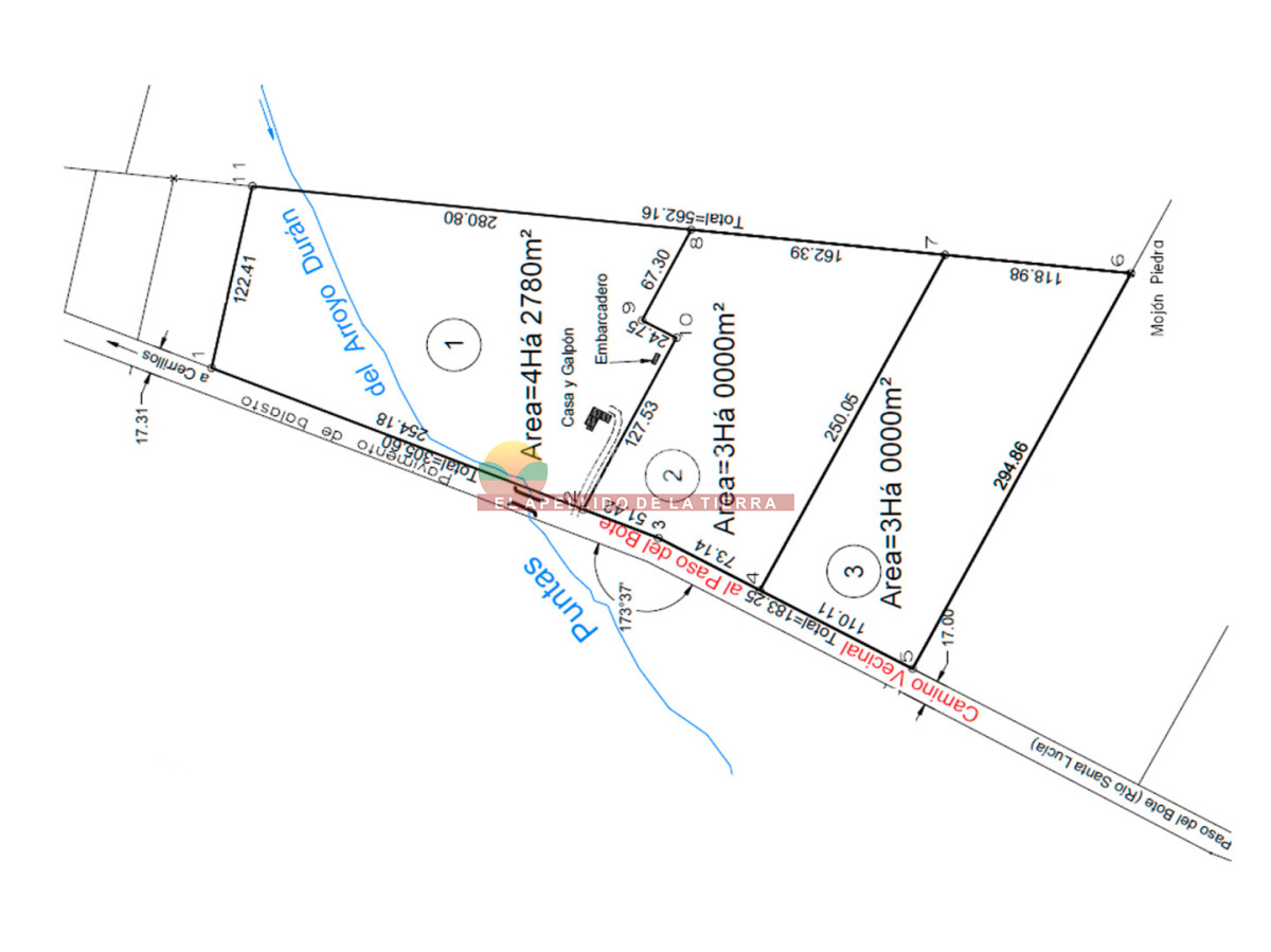 Chacra ID.493 - Chacra en Los Cerrillos, 4 has con casa, galpón, arroyo!