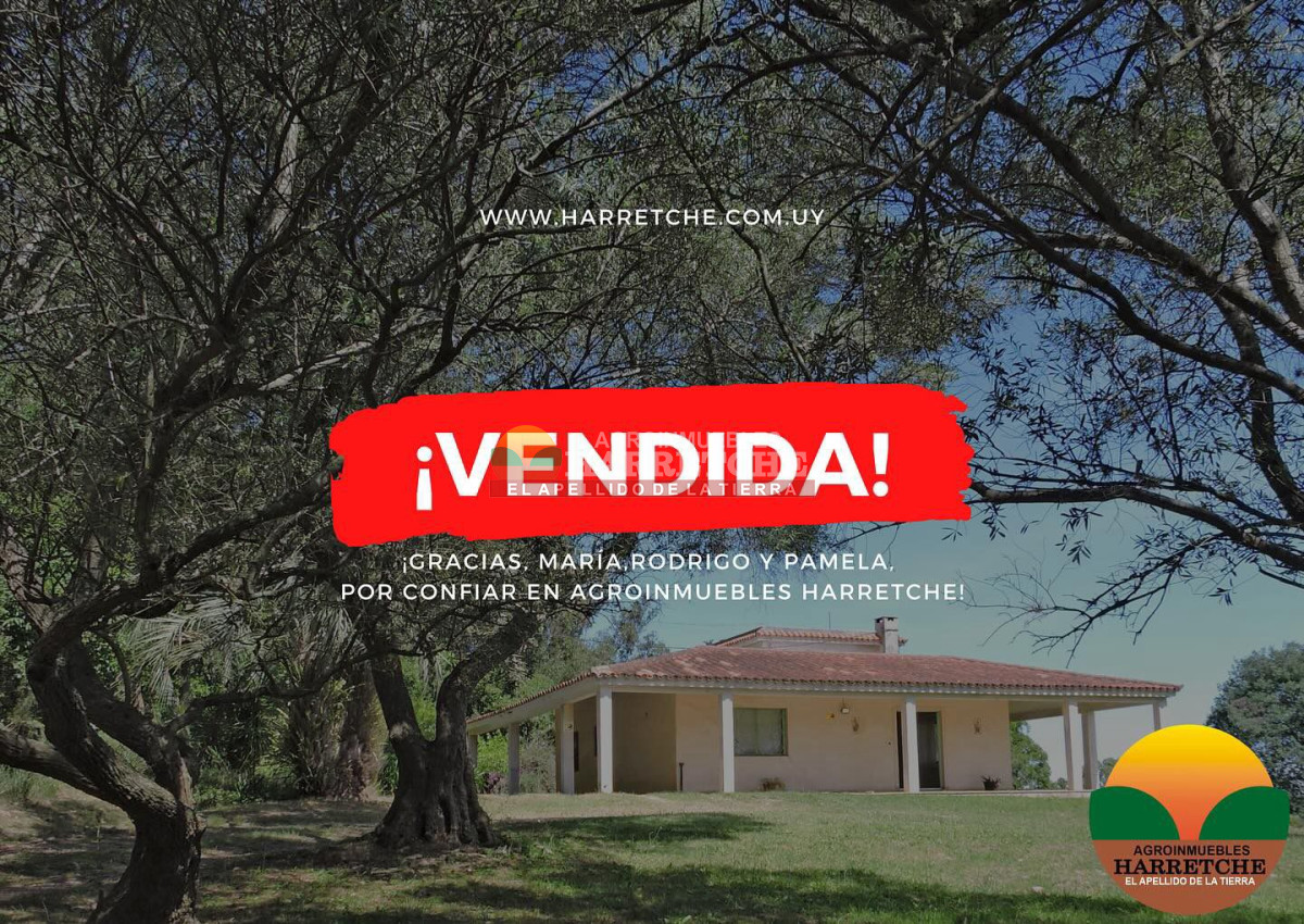 Chacra ID.419 - Chacra en venta Chalet con 6 dorm, 3 baños, parque, apta banco.
