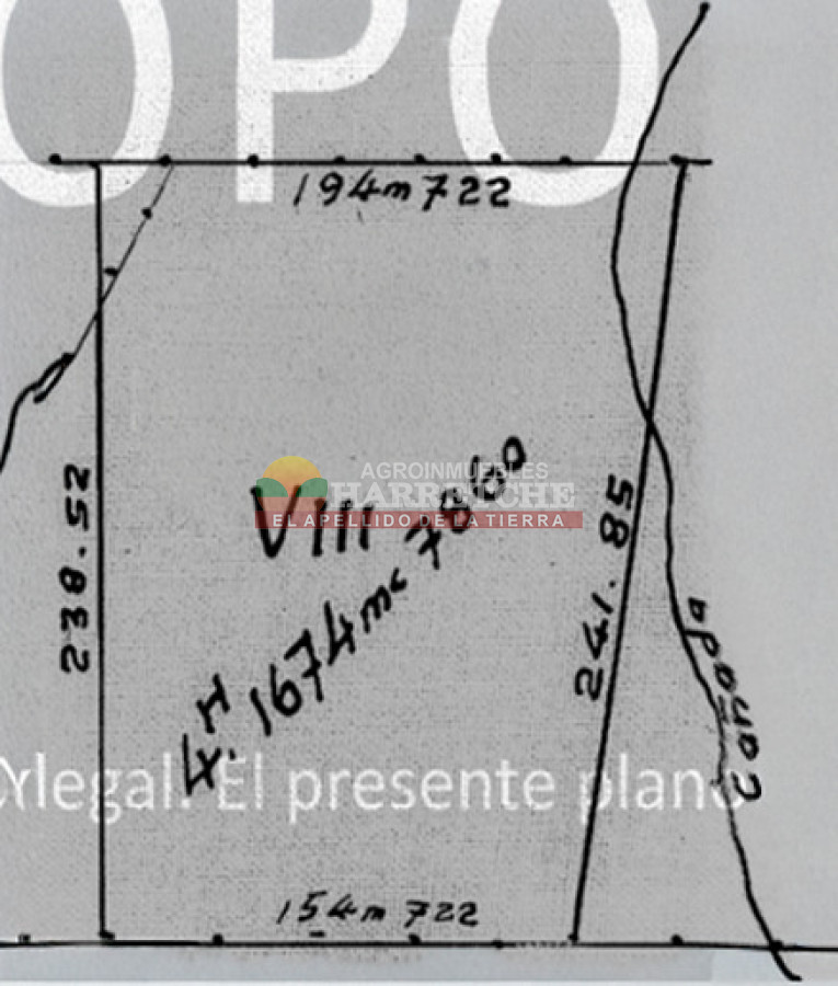 Chacra ID.508 -  Chacra en Los Cerrillos, 4 has, monoambiente, cañada, tajamar! 