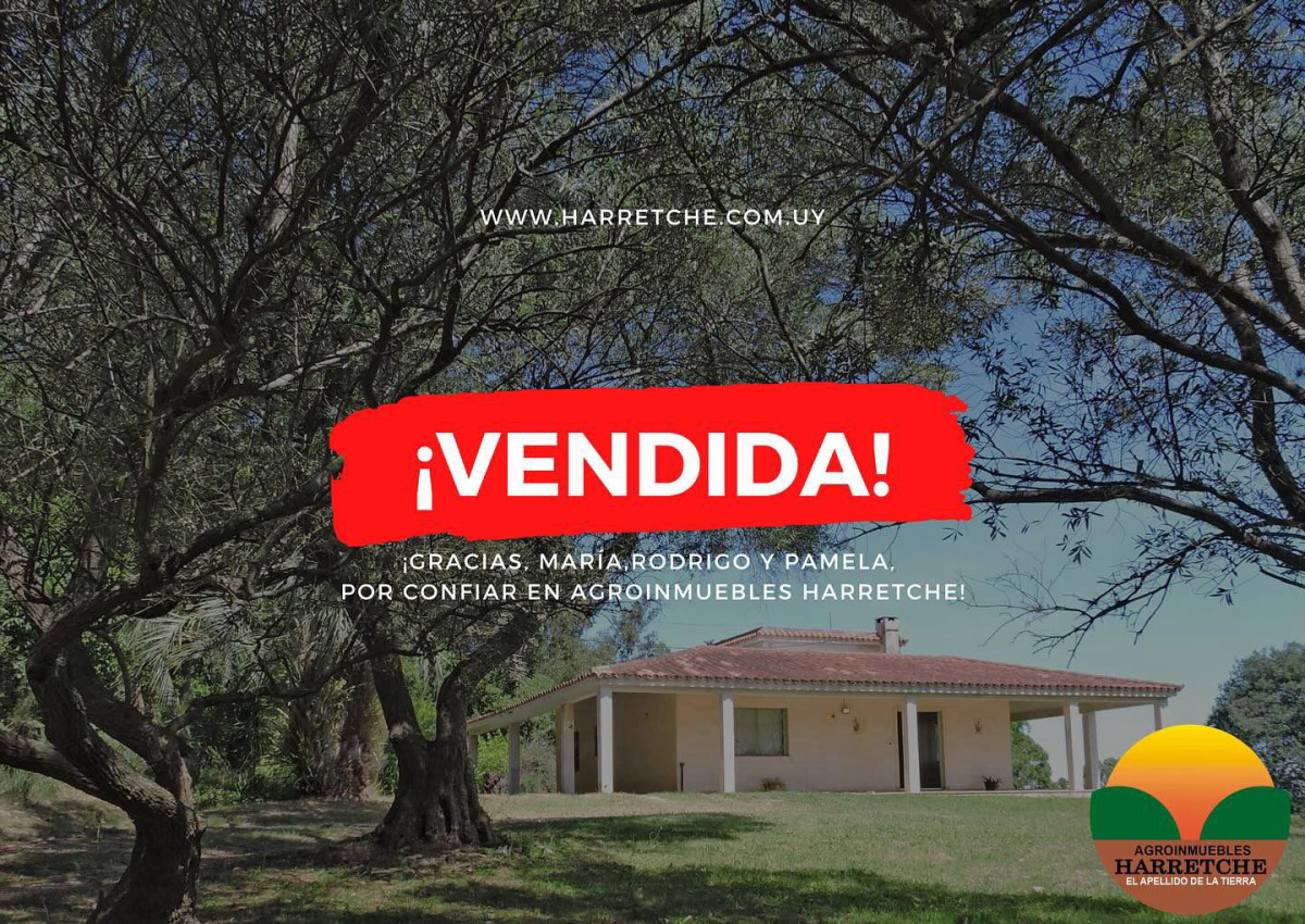Chacra en venta Chalet con 6 dorm, 3 baños, parque, apta banco.
