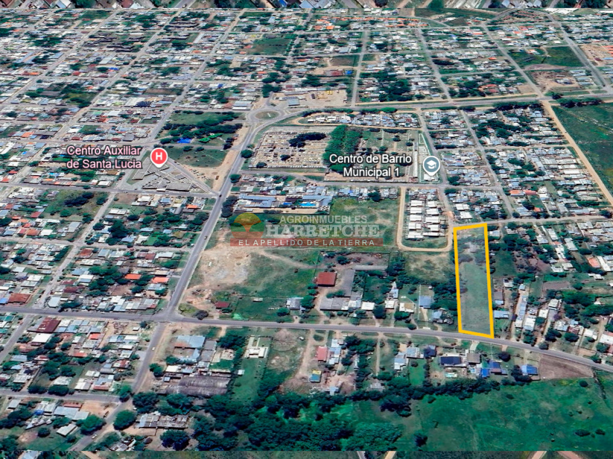 Terreno ID.514 - Terreno en Santa Lucia, 4696 m2 con frente a ruta y calle!