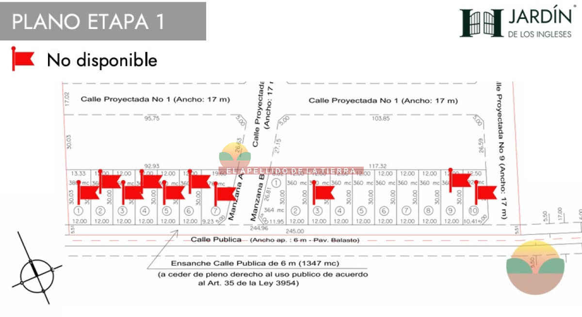 Terreno ID.519 - Terreno en Progreso, 360 m² en Jardín de los Ingleses® ¡Financiación directa!
