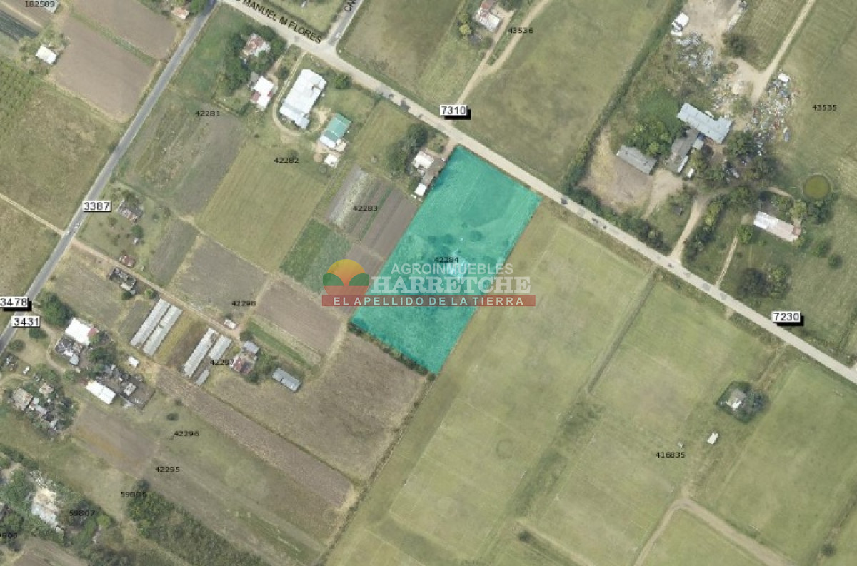 Terreno ID.310 - Casa con terreno en venta a pasitos de ruta 1, 7395 m2, Paso de la Arena.