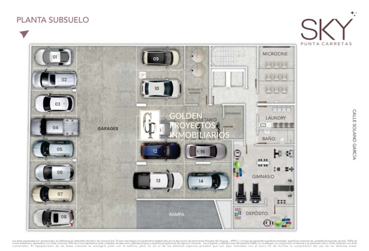Apartamento ID.368 - Penthouse 2 dorm. 2 Gge en Venta en Sky Punta Carretas