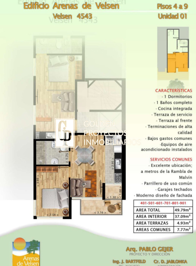Apartamento ID.608/Apartamento-En-Venta-De-1-Dormitorio-En-Malvin - Apartamento En Venta De 1 Dormitorio En Malvin