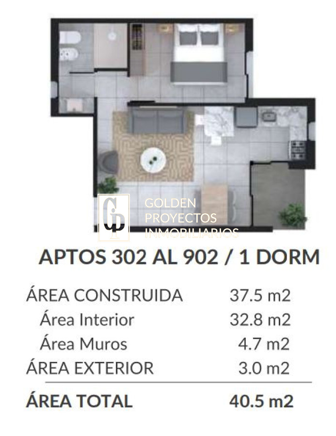 Apartamento ID.669 - Apartamento en Venta un Dormitorio en Pavlivion , La Blanqueada