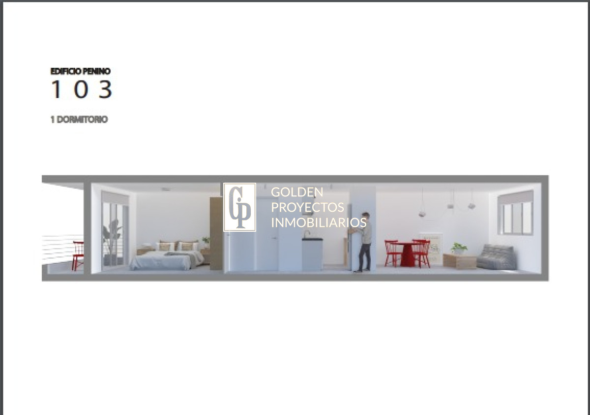 Apartamento ID.445 - Apartamento 1 Dormitorio en Venta  en Edificio Penino , Buceo