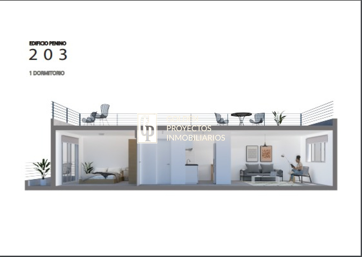 Apartamento ID.444 - monoambiente en Venta en Edificio Penino , Buceo
