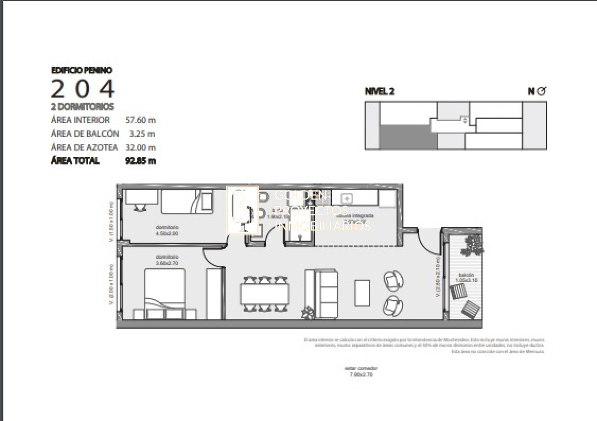 Apartamento ID.444 - monoambiente en Venta en Edificio Penino , Buceo