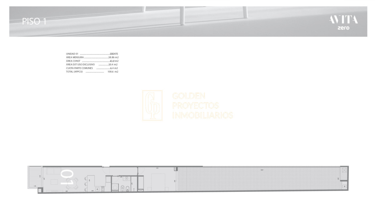 Apartamento ID.670 - Apartamento en Venta un Dormitorio en Avita Zero , Centro