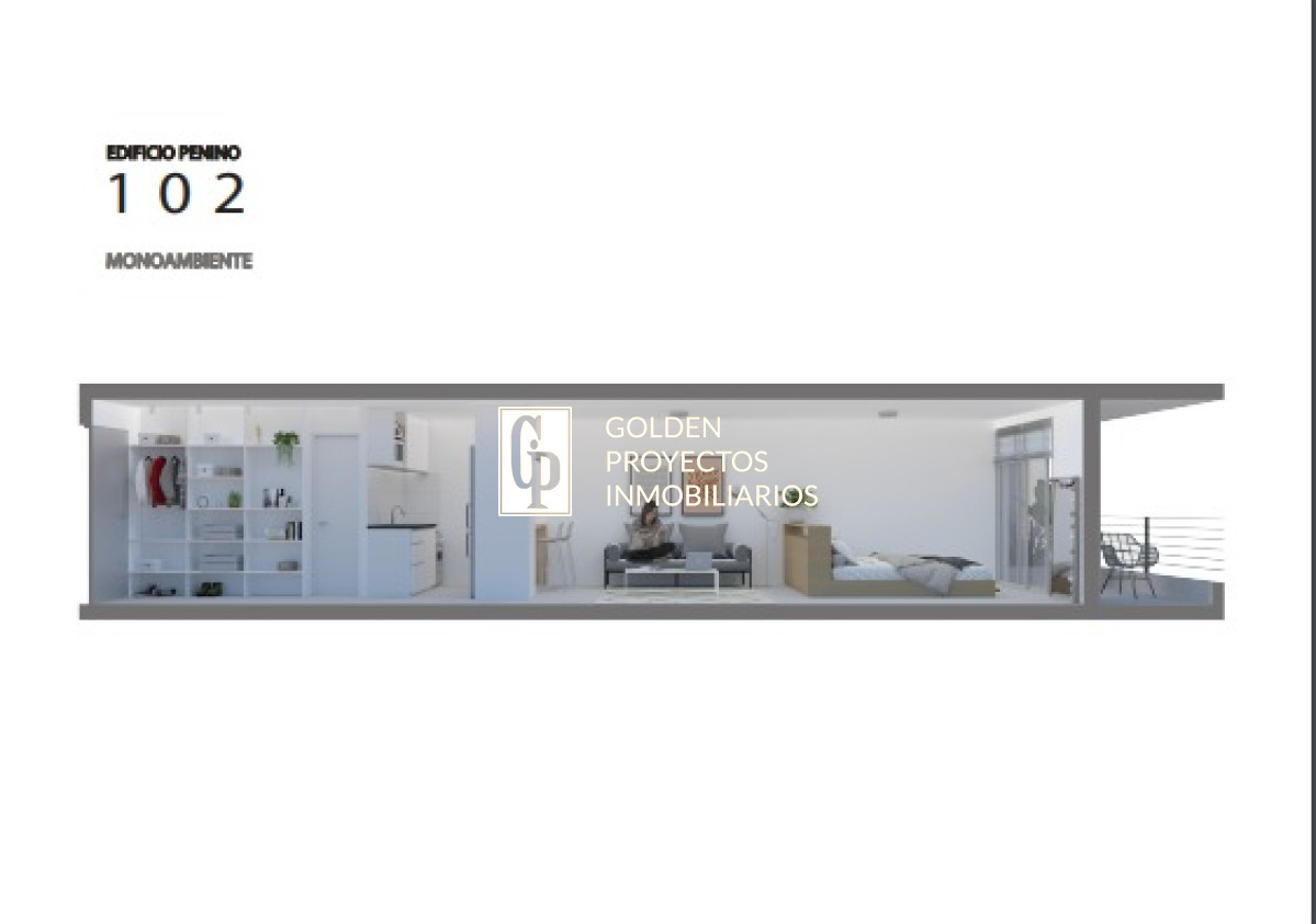 Apartamento ID.444 - monoambiente en Venta en Edificio Penino , Buceo