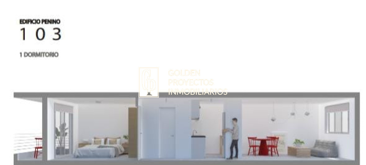 Apartamento ID.445 - Apartamento 1 Dormitorio en Venta  en Edificio Penino , Buceo